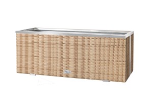 108 × 39 × 43 cm RD08 Słomkowy - donica technorattanowa 