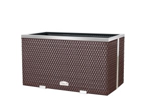 70 x 38 x 40 cm RD02 Ciemny Brąz - donica technorattanowa 