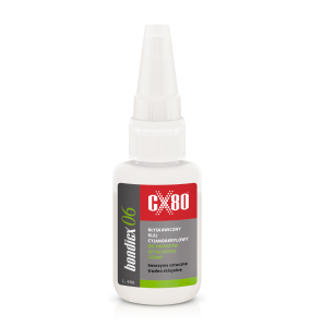 BONDICX 06 20G Klej cyjanoakrylowy do tworzyw sztucznych i gumy - karton 10 szt