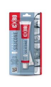 SILIKON SANITARNY 80ml  blister biały + APLIKATOR - karton 30 szt.