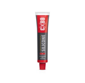 SILIKON CZERWONY 80ML PROFESSIONAL TUBA (KARTON ZBIORCZY 20SZT.) - karton 20 szt.