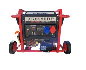 Agregat prądotwórczy KRUZER KR8990DP 6 kW 230/400 V Dual Power  + zestaw transportowy