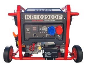 Agregat prądotwórczy KRUZER KR10990DP Dual Power 7 kW 230/400 V AVR + zestaw transportowy