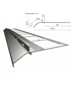 Kamienny dywan - profil okapowy prosty Renoplast K20
