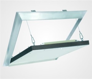 System F6 300x300, EI30,System F6  Przeciwpożarowa klapa rewizyjna sufitowa o odporności ogniowej EI 30 z wkładką 2 x 12,5 mm.